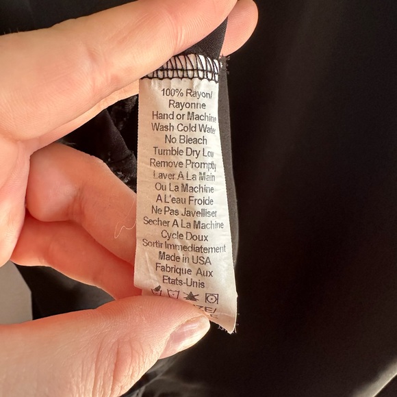 Brandy Melville John Galt Black Sheer Tie Back Slip Mini Dress size Small EUC - Picture 10 of 10